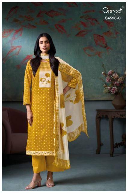 Ganga binal 4598 Dress material manufacturers in Kolkata